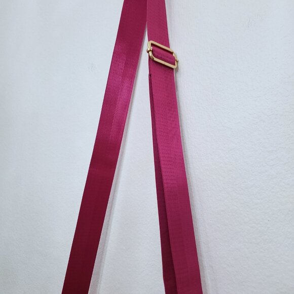MERSI June Nylon Crossbody Bag in Magenta with Gold Hardware - Picture 7 of 15